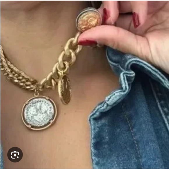 Zara NWT coin necklace 4548/250 - Picture 2 of 5